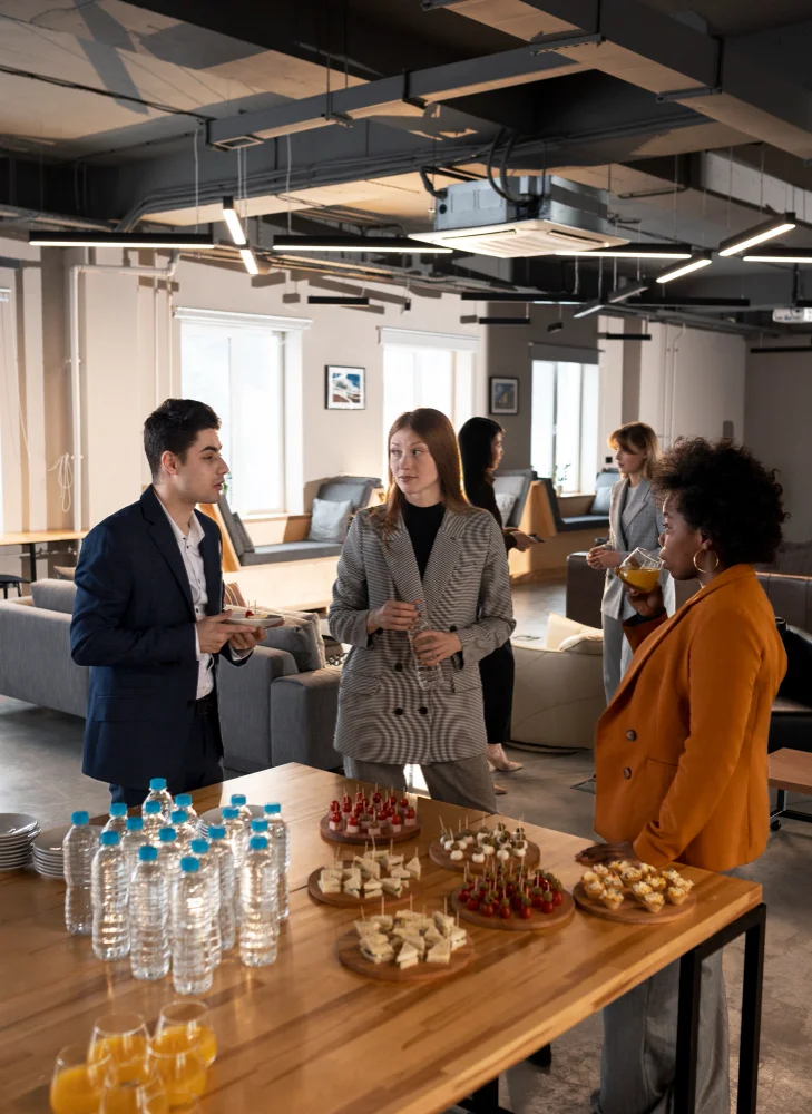 foto ilustrativa de um evento corporativo, representando a flexibilidade da ASH Decorações para oferecer decorações para todos os nichos.